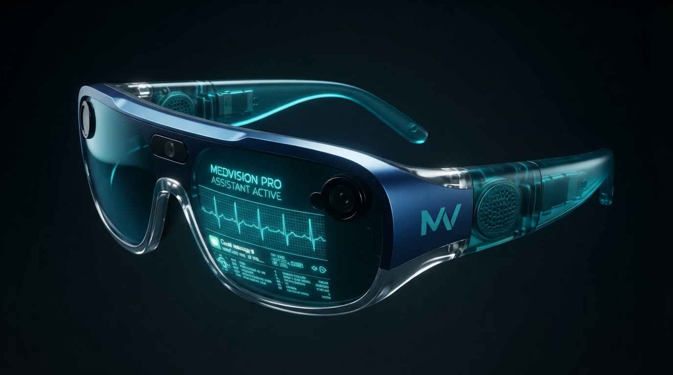 MedVision Pro flutuando em destaque